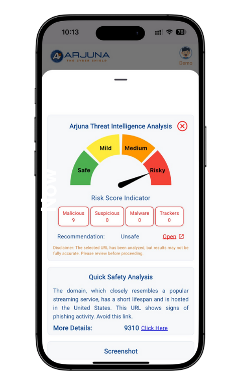 Get Started with Arjuna The Cyber Shield and Risk Meter with Fraud Protection